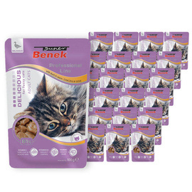 Super Benek Saszetka dla kotów wybrednych kaczka w sosie zestaw 24 x 100 g