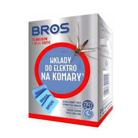 Bros Elektryczny odstraszacz komarów elektrofumigator + 20 wkładów + 10 gratis