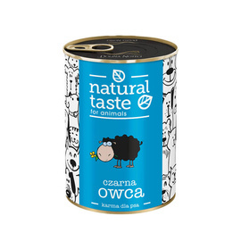 Mokra karma dla psa Natural Taste Czarna Owca – danie z jagnięciny 400 g