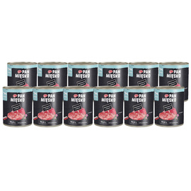 Pan Mięsko karma mokra dla psa Wieprzowina z dzikiem zestaw 12 x 800 g