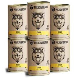 Paka Zwierzaka Karma mokra Królik i dzik z dynią zestaw 6 x 400 g