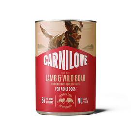 Carnilove Dog Can Paté Karma mokra dla psów Jagnięcina i dzik z czarną porzeczką 400 g