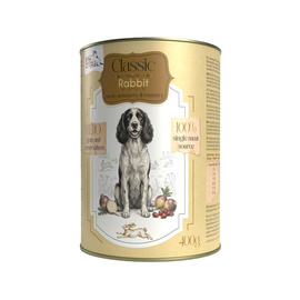 Syta Micha Classic Mokra karma dla psa królik z brukwią 400 g
