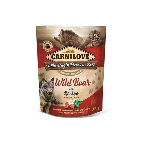 Carnilove Dog Pouch mokra karma dla psa Dzik i Dzika róża 300 g