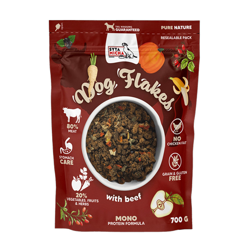 Syta Micha Dog Flakes suszona karma dla psa Wołowina 700 g