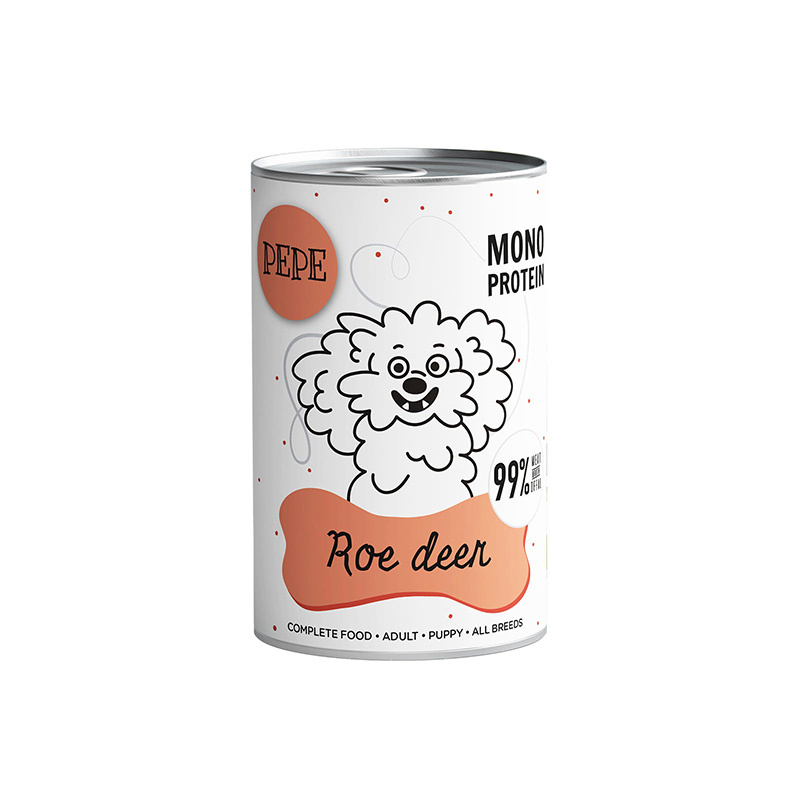 Paka Zwierzaka Karma mokra dla psa PEPE Roe deer (sarna) 400 g