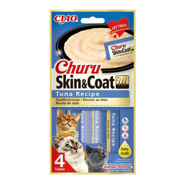 Inaba Churu Skin&Coat Kremowy przysmak dla kota o smaku tuńczyka 4 x 14 g