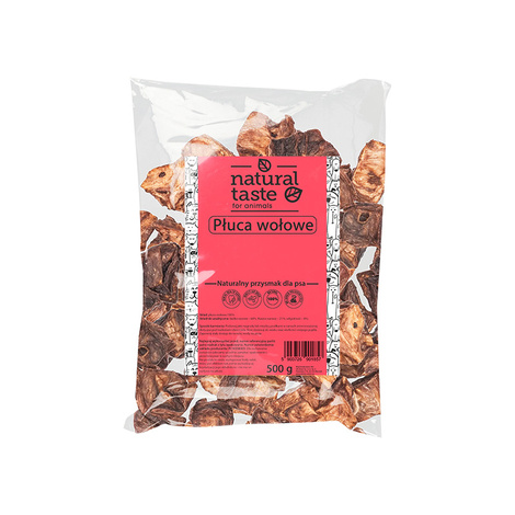 Natural Taste naturalny przysmak gryzaki dla psa płuca wołowe 500 g