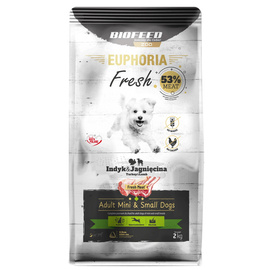 Biofeed Euphoria Fresh Karma dla psów z indykiem i jagnięciną mini i małe rasy 2 kg