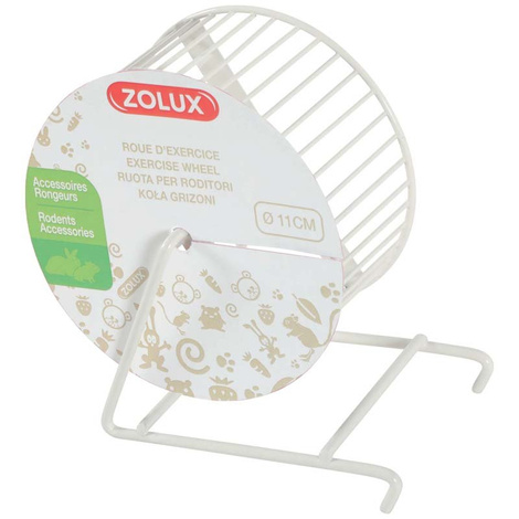 Zolux Kołowrotek metalowy dla gryzoni beżowy 11 cm