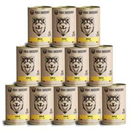 Paka Zwierzaka Karma mokra Królik i dzik z dynią zestaw 12 x 400 g