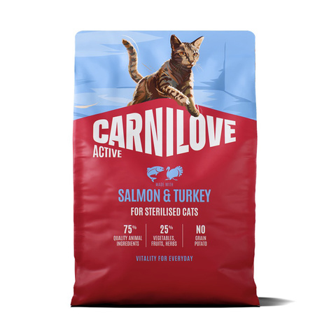 Carnilove Active Cat Karma sucha dla kotów sterylizowanych z łososiem i indykiem 2 kg