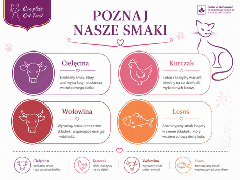 Kocia Spiżarnia mokra karma dla kota mix smaków 80 x 100 g