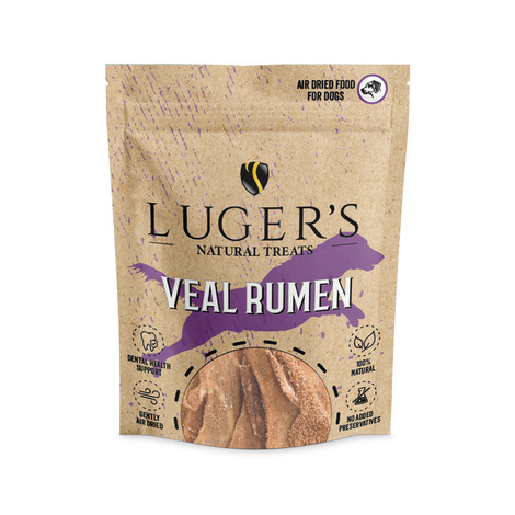 Luger's Natural Treats Przysmak gryzak dla psa żwacze cielęce 100 g