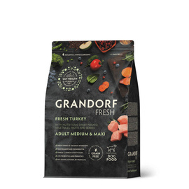 Grandorf Dog Fresh Turkey Medium Maxi Karma sucha dla psów średnich i dużych ras 1kg