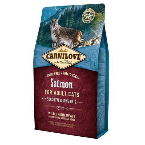 Karma dla kota Carnilove Cat Łosoś Sensitive&Long Hair 2kg