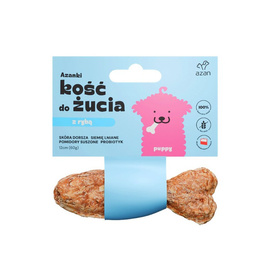 Azanki Puppy Kość z dorszem dla szczeniaka Rybka 12 cm