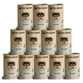 Paka Zwierzaka Karma mokra dla psa Dziczyzna i łosoś 12 x 400 g