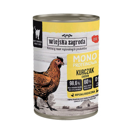 Wiejska Zagroda mokra karma monobiałkowa dla kota kurczak 400 g