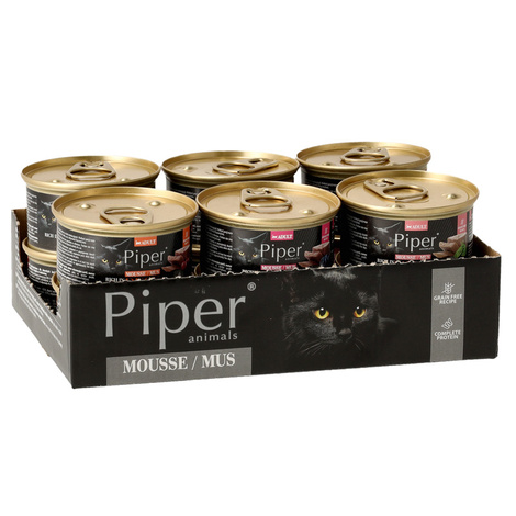 Mokra karma dla kota Piper Animals Mus mix smaków 12 x 85 g