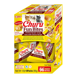Inaba Cat Churu Fun Bites Przysmak dla kota z tuńczykiem i serem 8 x 12 g