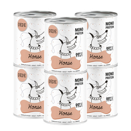 Paka Zwierzaka PEPE Horse Karma mokra dla psa konina zestaw 6 x 800 g