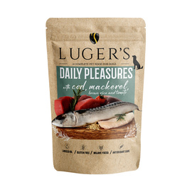 Karma mokra dla psa Luger's Daily Pleasures z dorszem, makrelą, pomidorem i ryżem brązowym 500 g