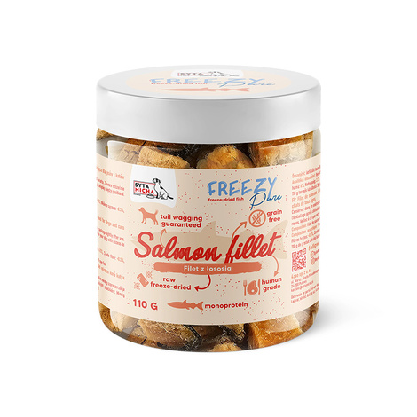 Syta Micha Freezy Pure Liofilizowane przysmaki dla psa filet z łososia 110 g