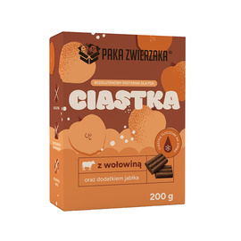 Paka Zwierzaka przysmak dla psa ciastka wołowina z jabłkiem 200 g