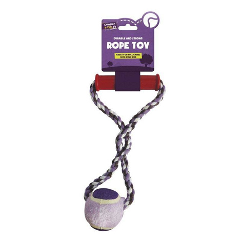 Cooper & Pals Zabawka do ciągania dla psa sznur z piłką