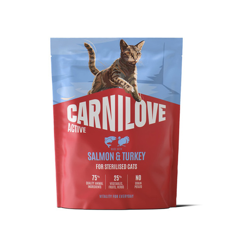 Carnilove Active Cat Karma sucha dla kotów sterylizowanych z łososiem i indykiem 400 g