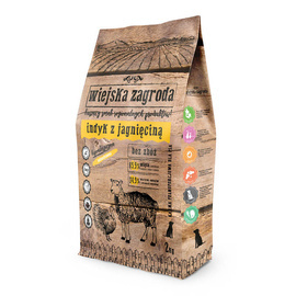 Wiejska Zagroda Karma sucha dla psa indyk z jagnięciną 2kg