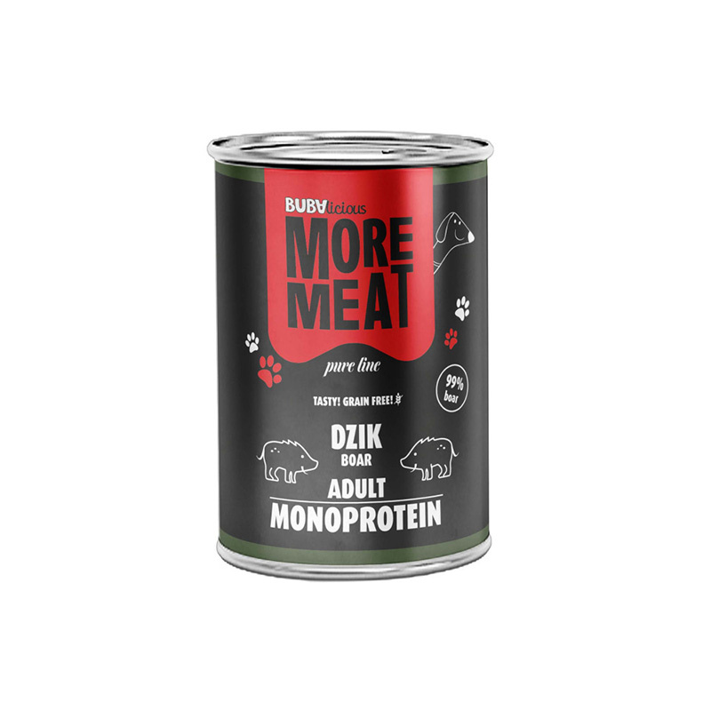 BUBAlicious mokra karma dla psa mono Pure dzik 400g