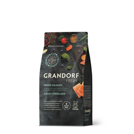 Grandorf Cat Fresh Salmon Adult Sterilized Karma sucha dla kotów sterylizowanych Łosoś 2 kg