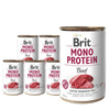 Brit MONOPROTEIN wołowina - karma mokra dla psów 6 x 400 g 