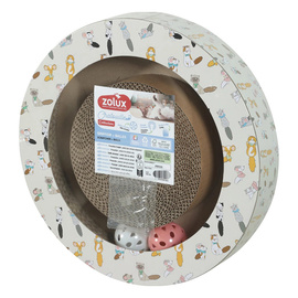 Zolux Chatouille Drapka dla kota okrągła z piłkami i kocimiętką 30 cm