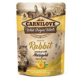 Carnilove Cat Pouch mokra karma dla kota królik i aksamitka 85 g