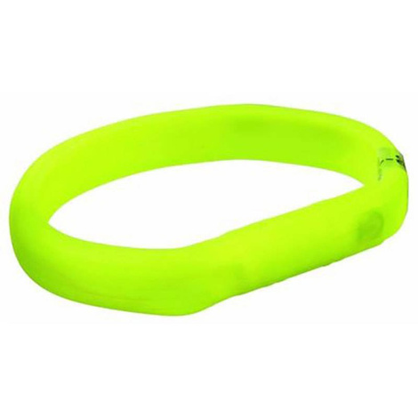 Trixie obroża z lampą błyskową USB zielona L–XL 70 cm