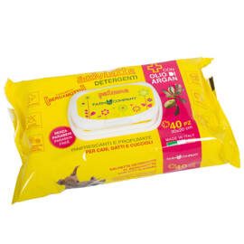 Farm Company Chusteczki do czyszczenia dla zwierząt z olejkiem arganowym i bergamotką 40 szt.