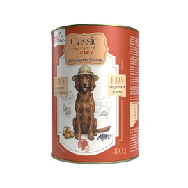 Syta Micha Classic Mokra karma dla psa indyk z mango 400 g