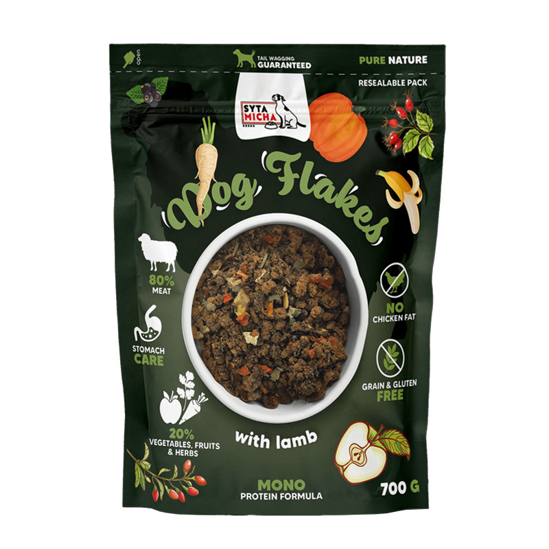 Syta Micha Dog Flakes suszona karma dla psa Jagnięcina 700 g