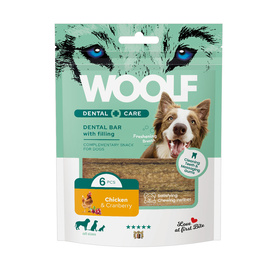 Woolf Dental Care Dentystyczny przysmak dla psa Kurczak i żurawina 108 g