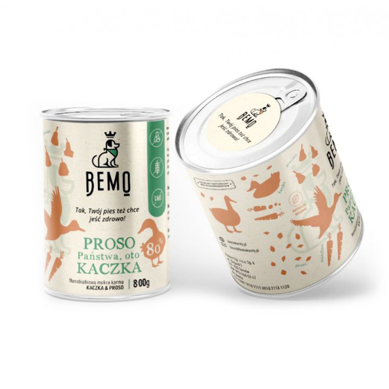 Bemo Monobiałkowa mokra karma dla psów z kaczką PROSO Państwa, oto KACZKA! 800 g