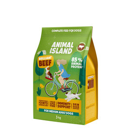 Animal Island Sucha karma dla psa z wołowiną 3 kg