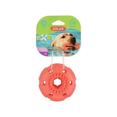 Zolux TPR Moos Zabawka gryzak dla psa piłka pomarańczowa 9,5 cm