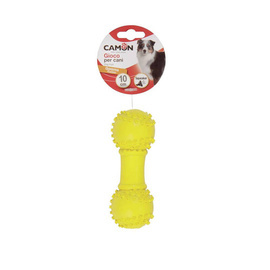 Camon Piszczący hantel zabawka gryzak dla psa 10 cm