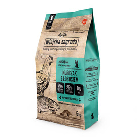 Wiejska Zagroda karma sucha dla kota Kurczak z łososiem kocięta 1,6 kg