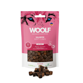 Woolf Soft Cubes Salmon Przysmak dla psa kosteczki z łososia 100 g