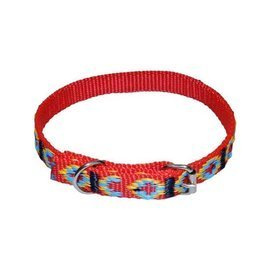 Chaba Obroża ozdobna dla psa Standard 20 mm/57 cm czerwona