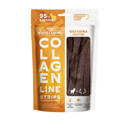 Wiejska Zagroda Przysmak dla psa Kolagenowe paski Baranina (dorosły) 100g